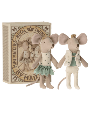 MAILEG - Royal twins mice, Little sister and brother inbox