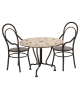 MAILEG - Table à manger, Set avec 2 chaises