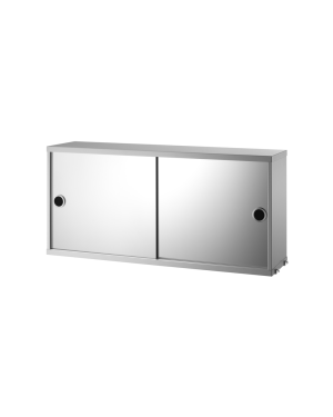 STRING - Cabinet with Sliding Mirror Doors - W78 x H37 x D20