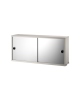 STRING - Cabinet with Sliding Mirror Doors - W78 x H37 x D20