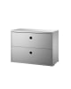 String Furniture - Caisson tiroirs de Rangements L58 x H42 x P30 - 2 tiroirs