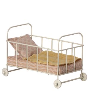 Maileg - Cot bed, Micro - Rose