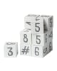 SEBRA - Wooden Number Blocks 12pcs - White