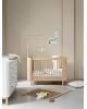 Oliver Furniture - Lit Bébé évolutif Wood Mini + - Avec kit Junior - Chêne - l 74 × L 126 × h 87 cm