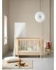 Oliver Furniture - Convertible Baby Cot Mini + - l 74 × L 126 × h 87 cm - Oak