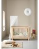 Oliver Furniture - Lit Bébé évolutif Wood Mini + - Avec kit Junior - Chêne - l 74 × L 126 × h 87 cm