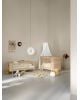 Oliver Furniture - Lit Bébé évolutif Wood Mini + - Avec kit Junior - Chêne - l 74 × L 126 × h 87 cm