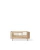 Oliver Furniture - Convertible Baby Cot Mini + - l 74 × L 126 × h 87 cm - Oak