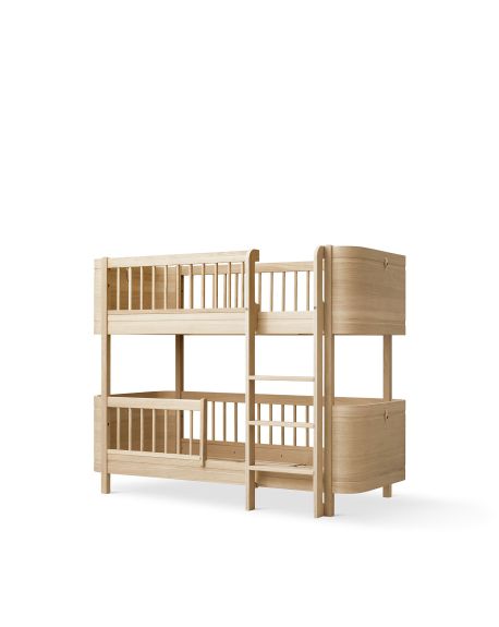 Oliver Furniture - Mid-high Bunk Bed Wood Mini + - l 74 × L 166 × h 132 cm - Oak