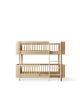 Oliver Furniture - Lit Superposé Mi-haut Wood Mini + - Sans kit Junior - Chêne - l 74 × L 166 × h 132 cm