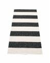 PAPPELINA - BOB NOIR/VANILLE - Tapis design en plastique 5 Dimensions possibles