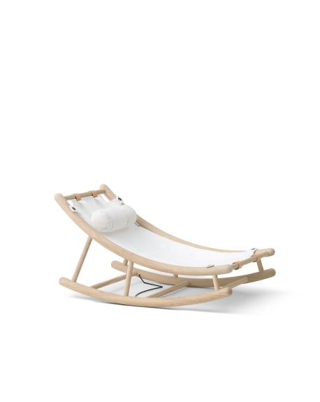 Oliver Furniture - Wood Toddler Rocker - Oak White