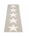 PAPPELINA - VIGGO ONE GRIS CHAUD/VANILLE Tapis design en plastique 4 tailles disponibles