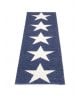 PAPPELINA - VIGGO STAR BLEU METAL/VANILLE - Tapis design en plastique 4 tailles disponibles