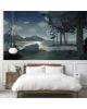 Les Dominotiers - Custom Wallpaper - Moonlight Panoramic Decor