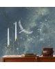 Les Dominotiers - Custom Wallpaper - Lindou and the Northern Lights Panoramic Decor