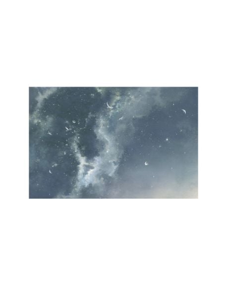 Les Dominotiers - Custom Wallpaper - Lindou and the Northern Lights Panoramic Decor