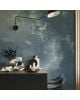 Les Dominotiers - Papier peint sur mesure - Décor Panoramique Les Amours de Lindou et l'Aurore Boréale