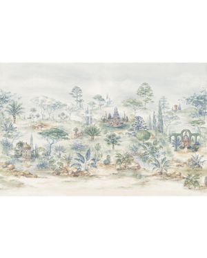 Les Dominotiers - Papier peint sur mesure - Décor Panoramique Jardin Italien