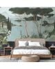Les Dominotiers - Papier peint sur mesure - Décor Panoramique Lago di Garda Green