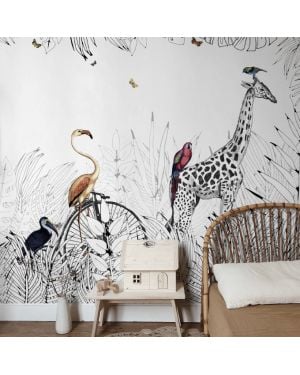 Les Dominotiers - Papier peint sur mesure - Décor Panoramique Metrozoo