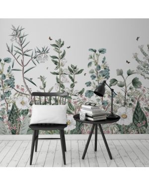 Les Dominotiers - Custom Wallpaper - Botanical Garden Panoramic Decor