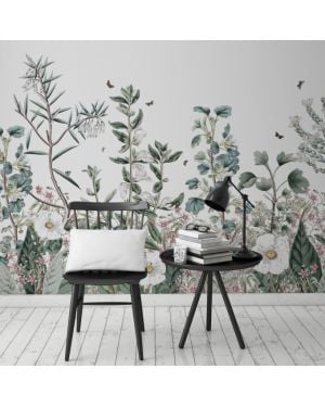 Les Dominotiers - Papier peint sur mesure - Décor Panoramique Jardin Botanique