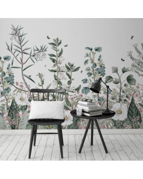 Les Dominotiers - Papier peint sur mesure - Décor Panoramique Jardin Botanique