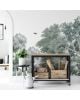 Les Dominotiers - Custom Wallpaper - Dream Forest Green Panoramic Decor