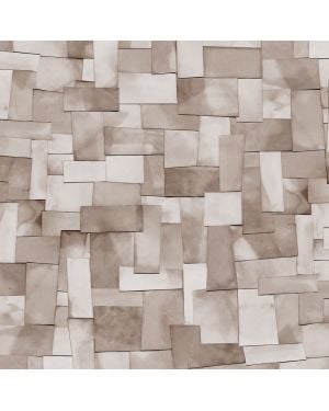 Les Dominotiers - Custom Wallpaper - Earthly collage Panoramic Decor