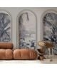 Les Dominotiers - Custom Wallpaper - Calisto Budgie Panoramic Decor