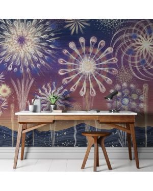 Les Dominotiers - Papier peint sur mesure - Décor Panoramique Hanabi