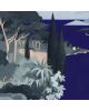 Les Dominotiers - Papier peint sur mesure - Décor Panoramique Lago di Garda Blue