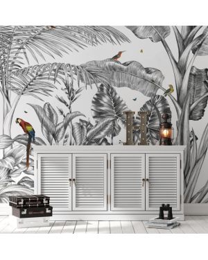 Les Dominotiers - Custom Wallpaper - Fly Over Panoramic Decor
