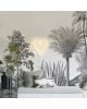 Les Dominotiers - Custom Wallpaper - Aloes Grey Panoramic Decor