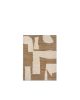 FERM LIVING - Piece Rug - Off-white / Toffee