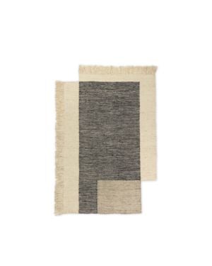 FERM LIVING - Tapis Contre-coureur - Charbon / Blanc cassé - 140 x 200