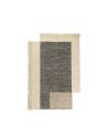 FERM LIVING - Tapis Contre-coureur - Charbon / Blanc cassé - 140 x 200