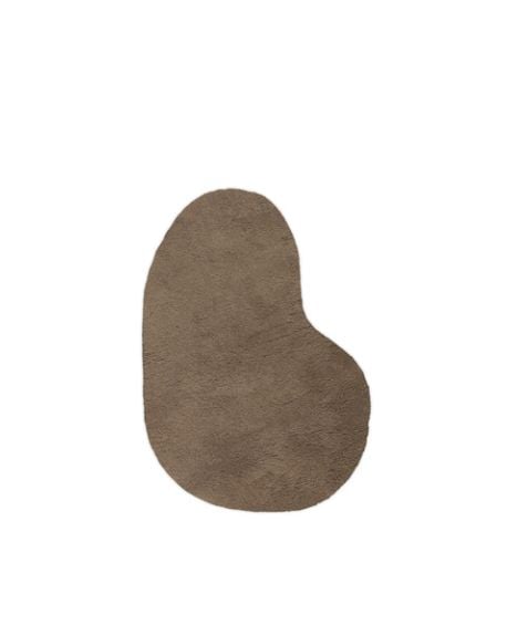 FERM LIVING - Tapis en laine Forma - Brun cendré - Large