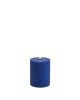 Uyunï - Bougie Pillar - Bleu Roi - 7,8 x 10,1 cm