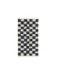 FERM LIVING - Tapis lavable Mara - Bleu profond / sable chaud