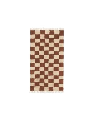 FERM LIVING - Tapis lavable Mara - Rouille / Sable chaud