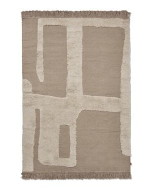 FERM LIVING - Tapis en laine Alley - Naturel