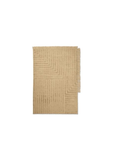FERM LIVING - Tapis en laine froissée - Sable clair