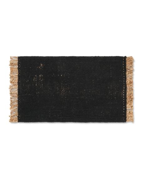 FERM LIVING - Tapis de bloc - Noir / Naturel