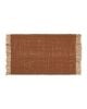 FERM LIVING - Tapis de bloc - Brique foncée / naturel