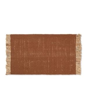 FERM LIVING - Tapis de bloc - Brique foncée / naturel