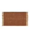 FERM LIVING - Tapis de bloc - Brique foncée / naturel