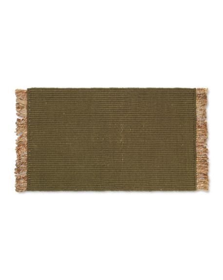 FERM LIVING - Block Mat - Olive / Natural