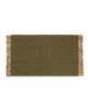 FERM LIVING - Tapis de bloc - Olive / naturel